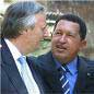 Nestor kirschner y Hugo Chávez